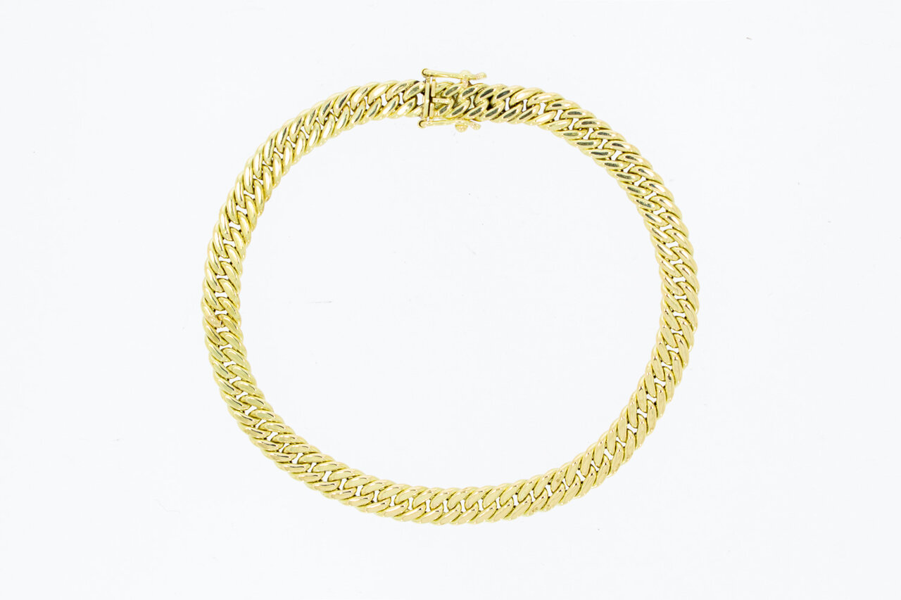 Panzer Armband 14 Karat Gold - 20,6 cm