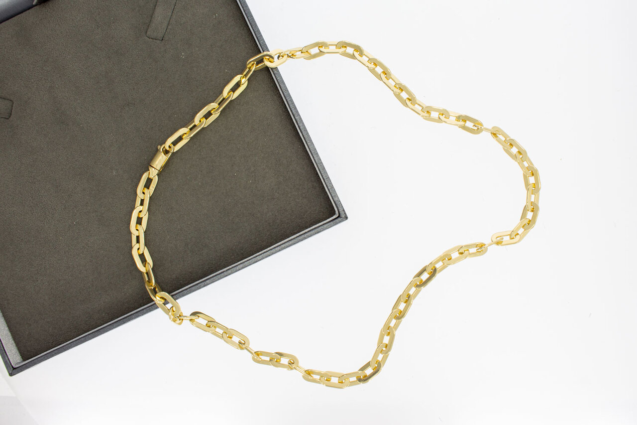 18 Karaat gouden Anker herenketting - 53,9 cm