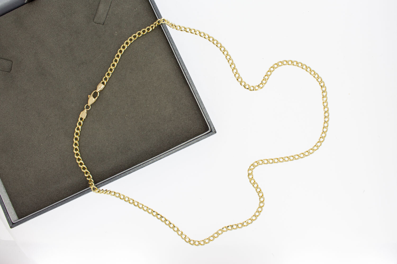 14 Karat Gold Panzer Halskette - 59,1 cm