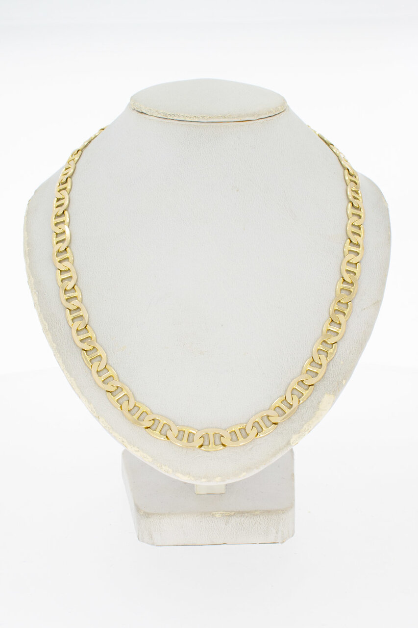 14 Karat Gold bicolor Ankerkette - 65,1 cm