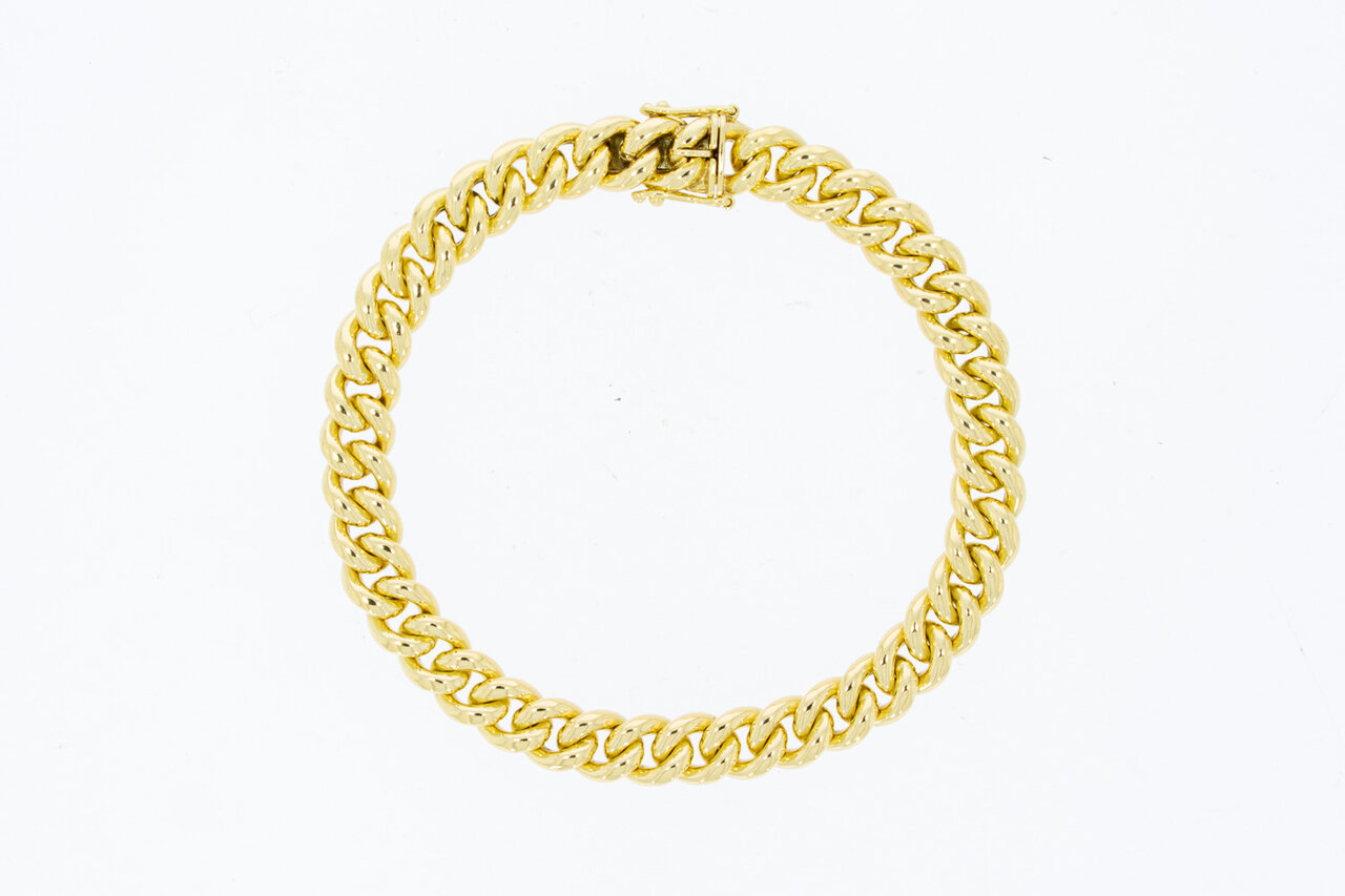 Panzer Armband 14 Karat Gold - 18,7 cm