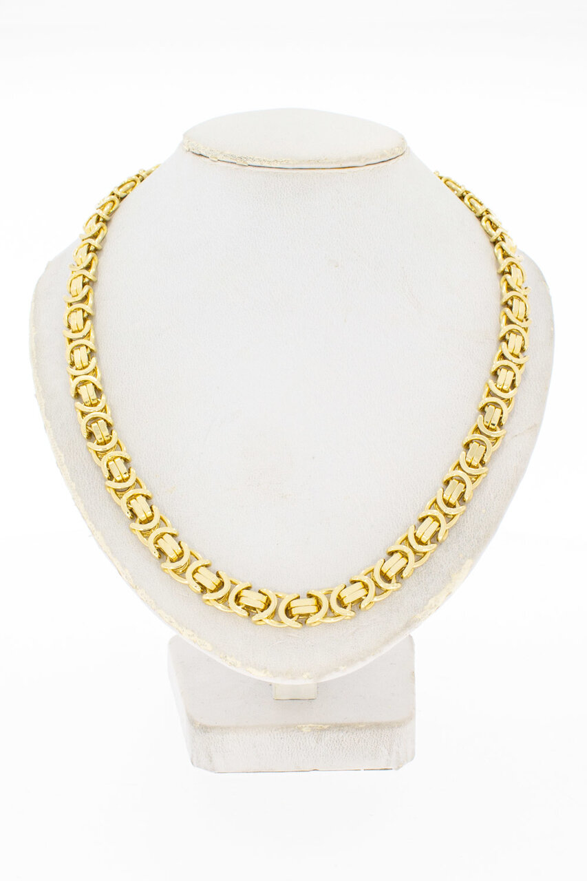 14 Karat Gold flache Königskette - 64,5 cm