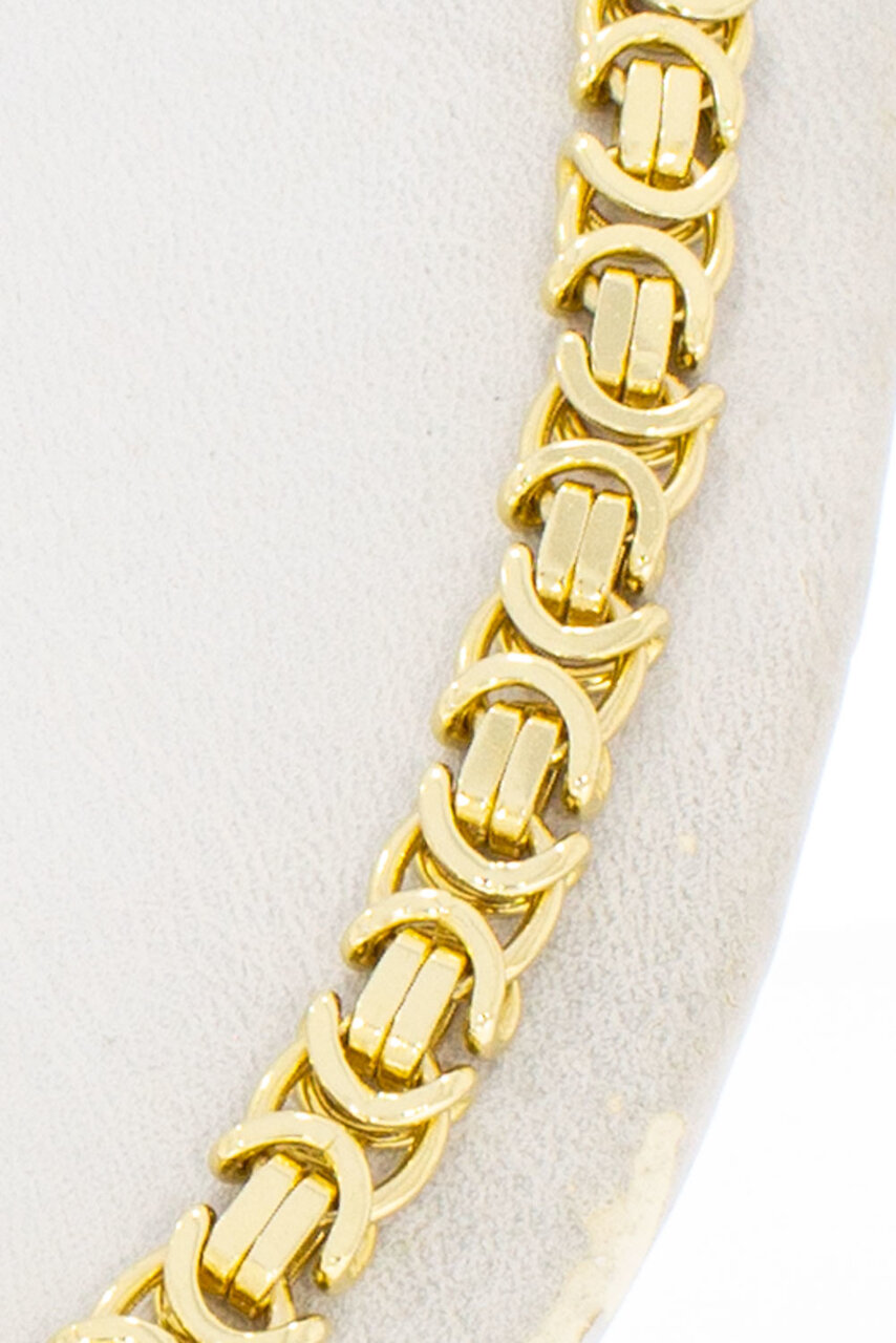 14 Karat Gold flache Königskette - 64,5 cm