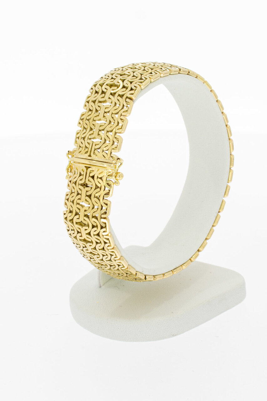 Breites Vintage Gliederarmband 585 - 19,4 cm