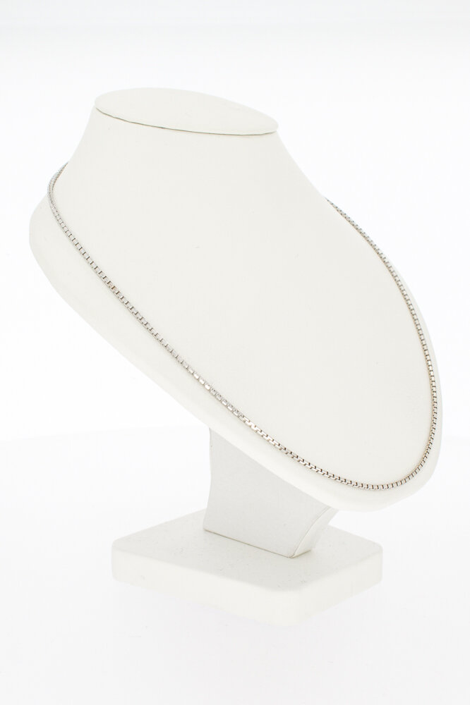 Venezianische Weißgoldkette 750 - 51,1 cm