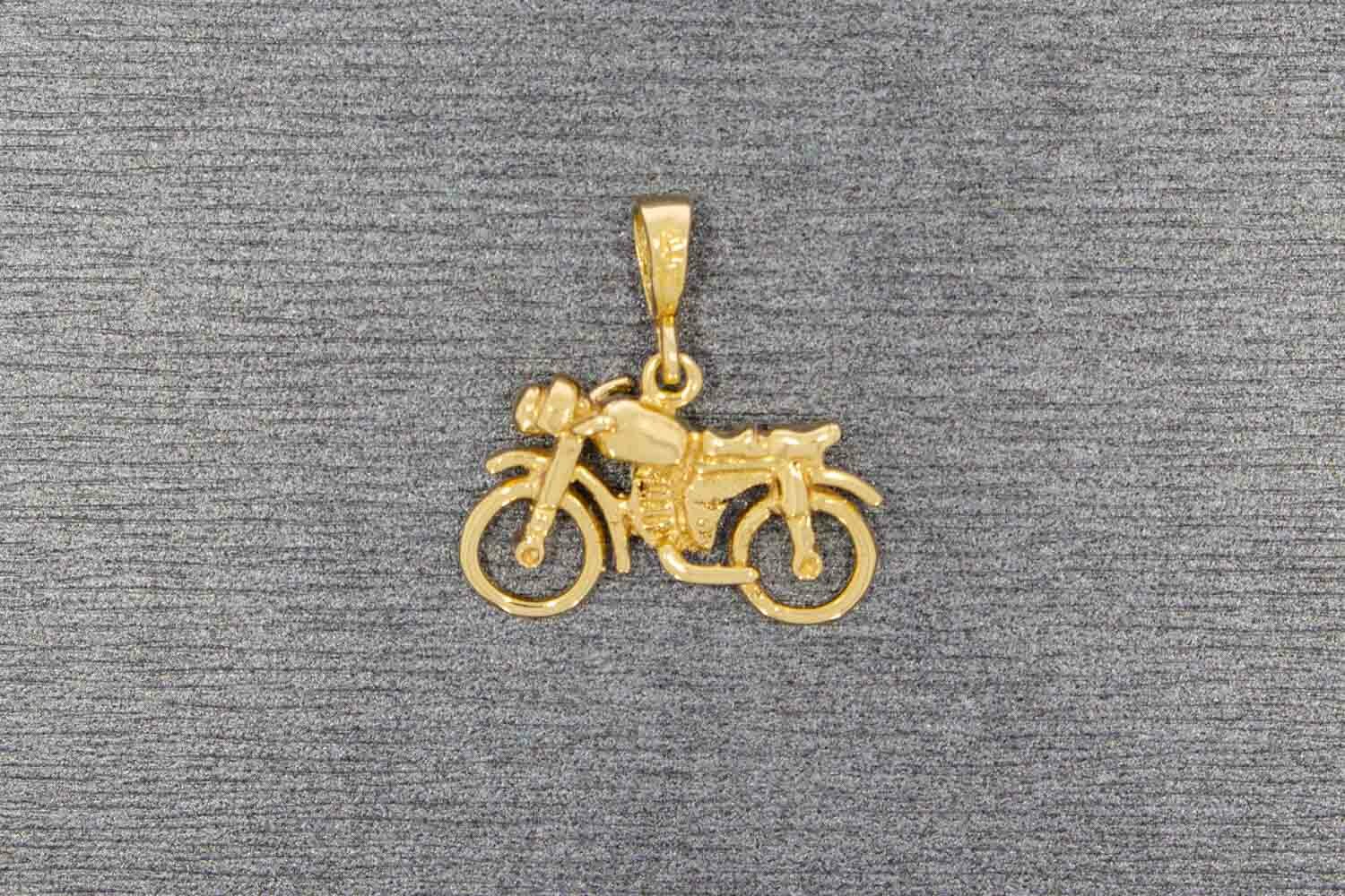 Motorradanhänger 18 Karat Gold - 19,4 mm