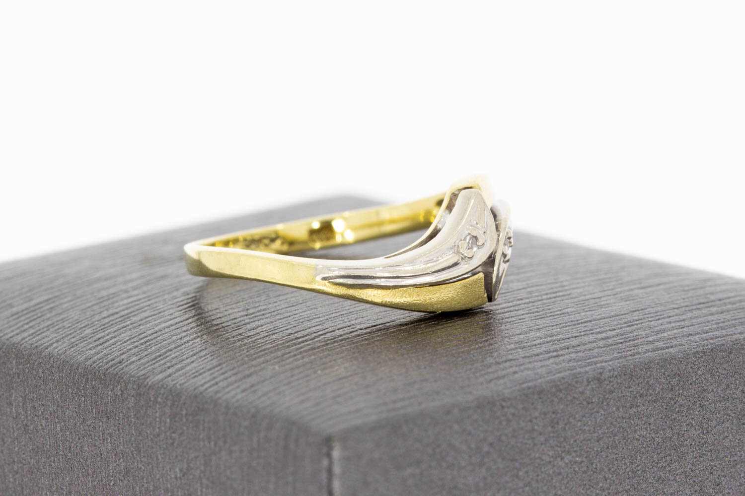 14 Karat Gold Diamant Ring - 17,4 mm