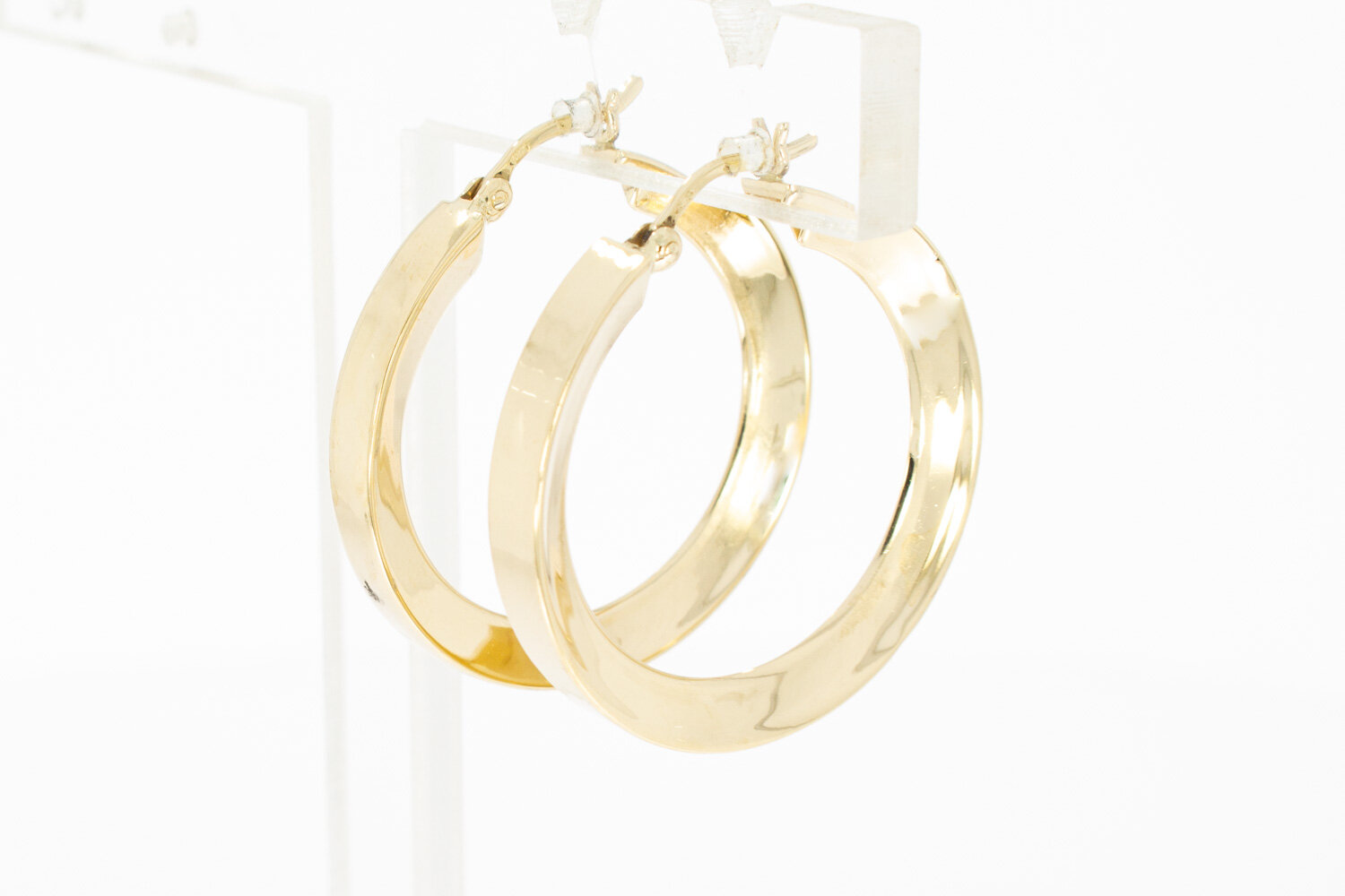 14 Karat Gold Damen Ohrringe - 2,8 cm