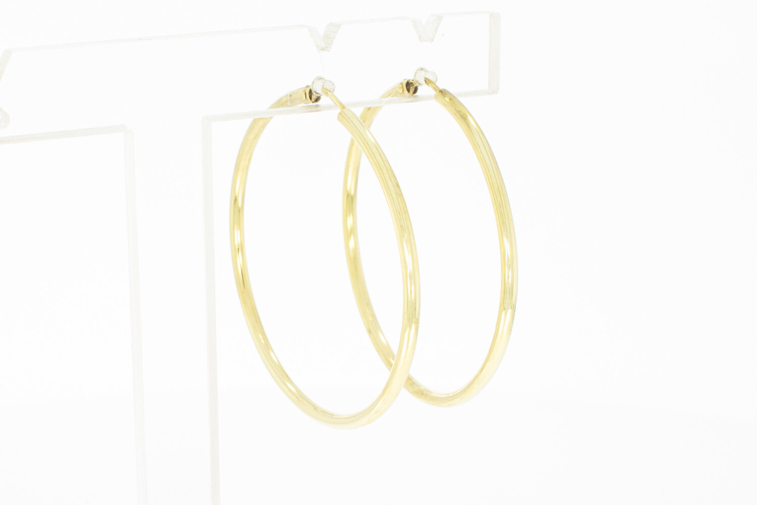 14 Karat Gold Ohrringe Damen - 4,1 cm