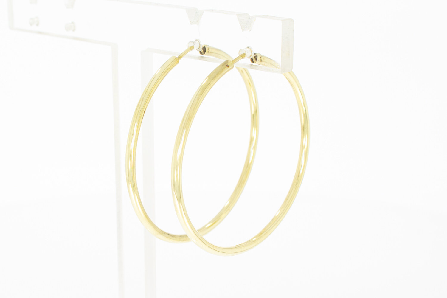 14 Karat Gold Ohrringe Damen - 4,1 cm