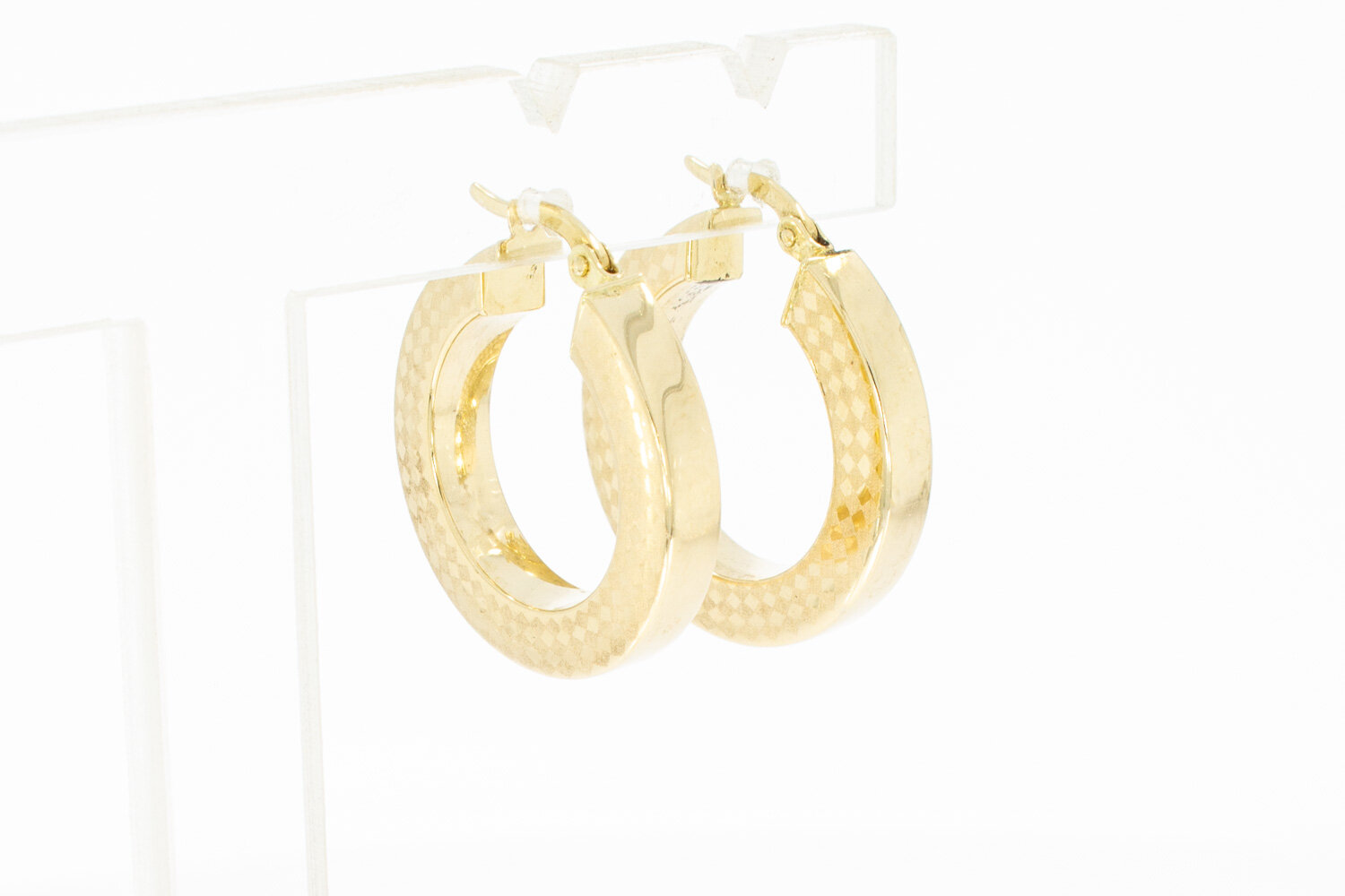 Creolen aus 14 Karat Gelbgold - 2,4 cm