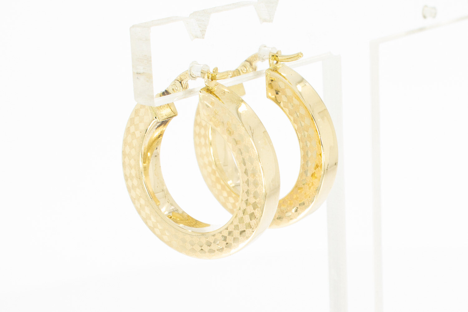 Creolen aus 14 Karat Gelbgold - 2,4 cm