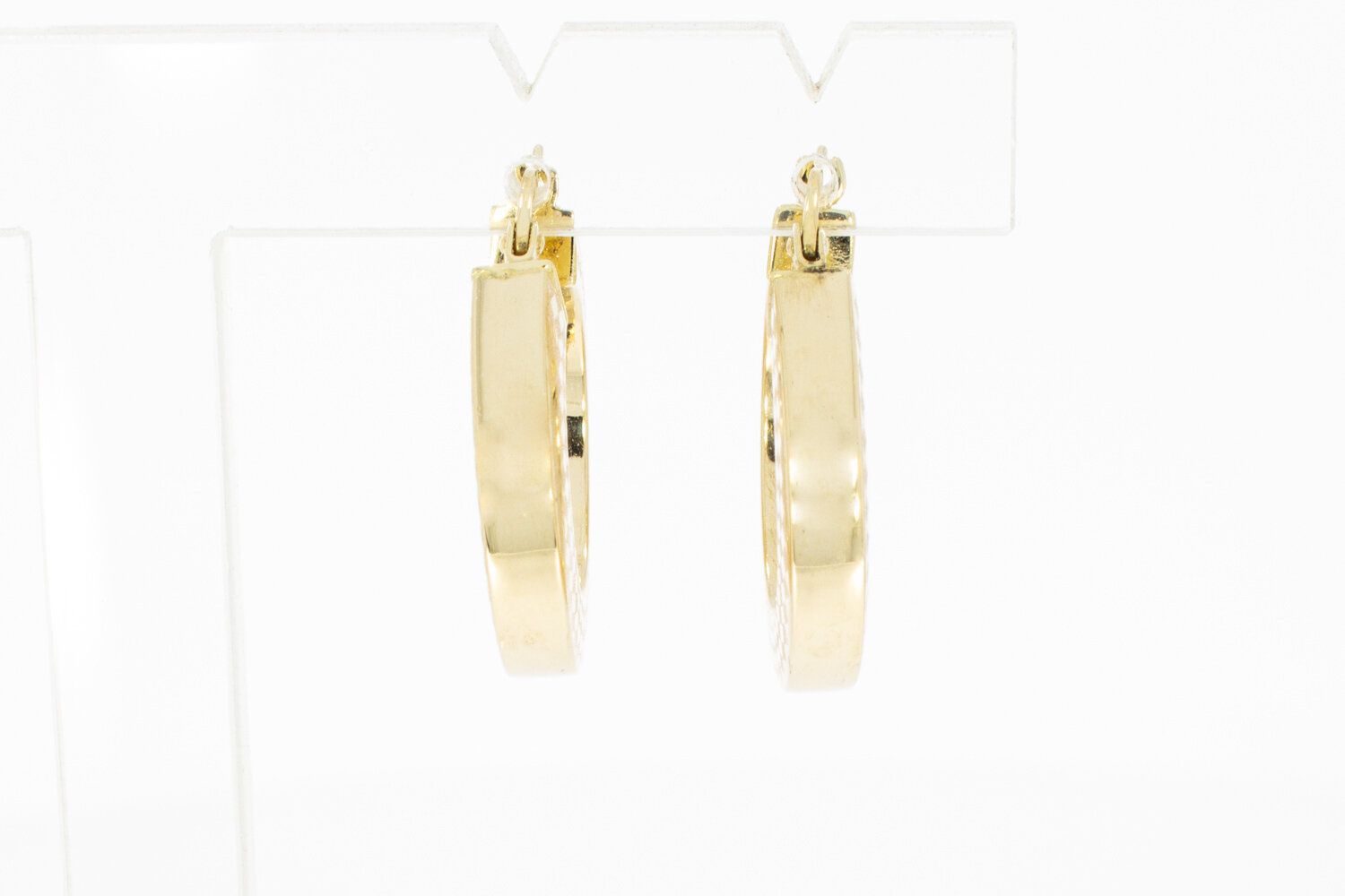 Creolen aus 14 Karat Gelbgold - 2,4 cm