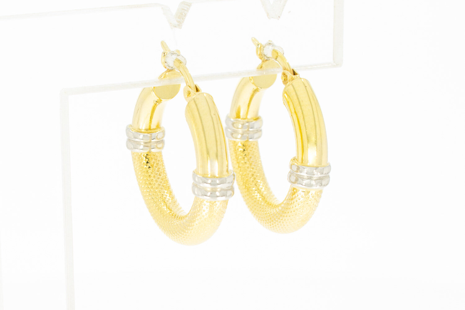 Damen Gold Creolen 14 Karat - 2,3 cm