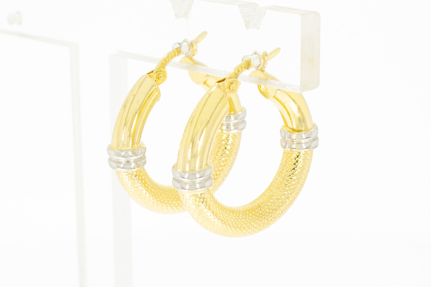 Damen Gold Creolen 14 Karat - 2,3 cm