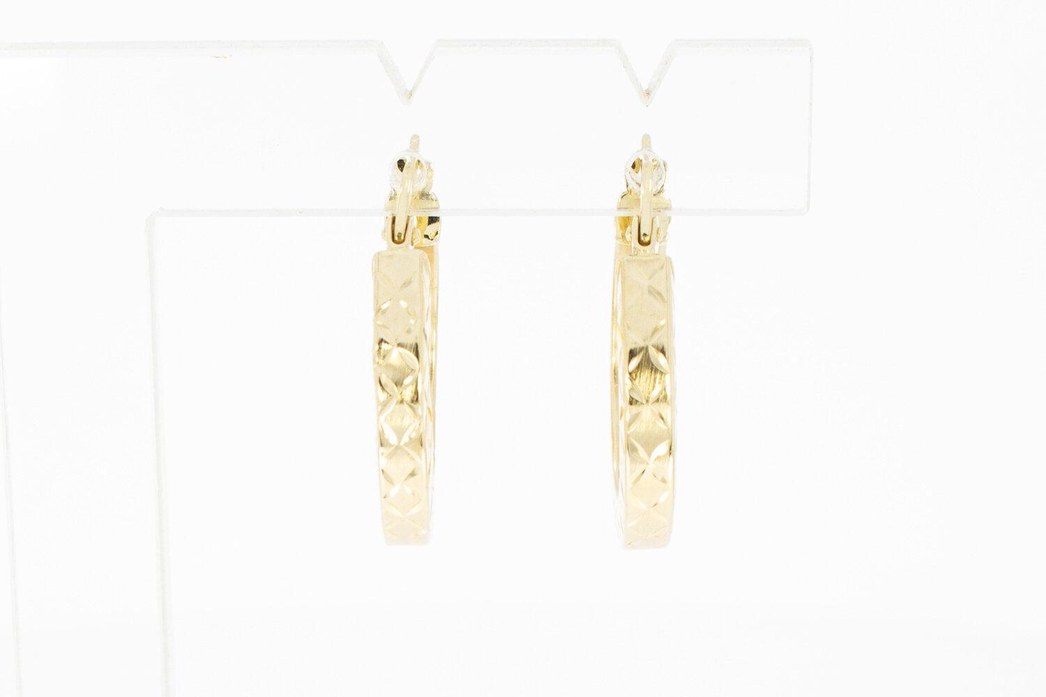 14 Karat Gelbgold Ohrringe - 2,1 cm