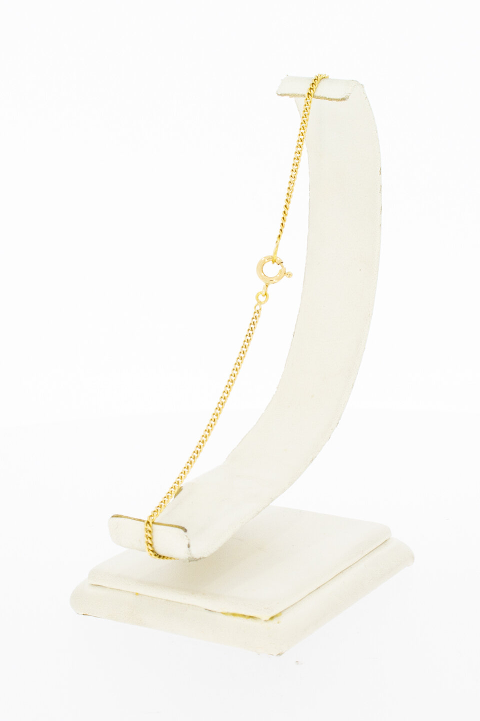 Panzer Fußkettchen 750 gold - 26,5 cm