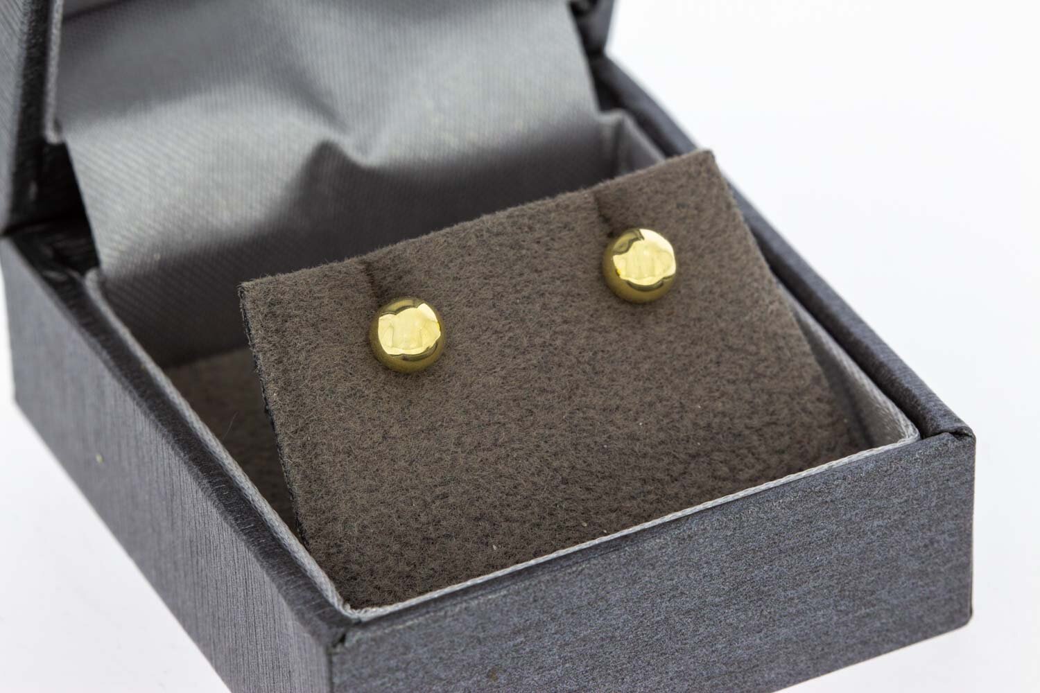 Kugelförmige Ohrstecker 14 Karat Gold - 0,5 cm