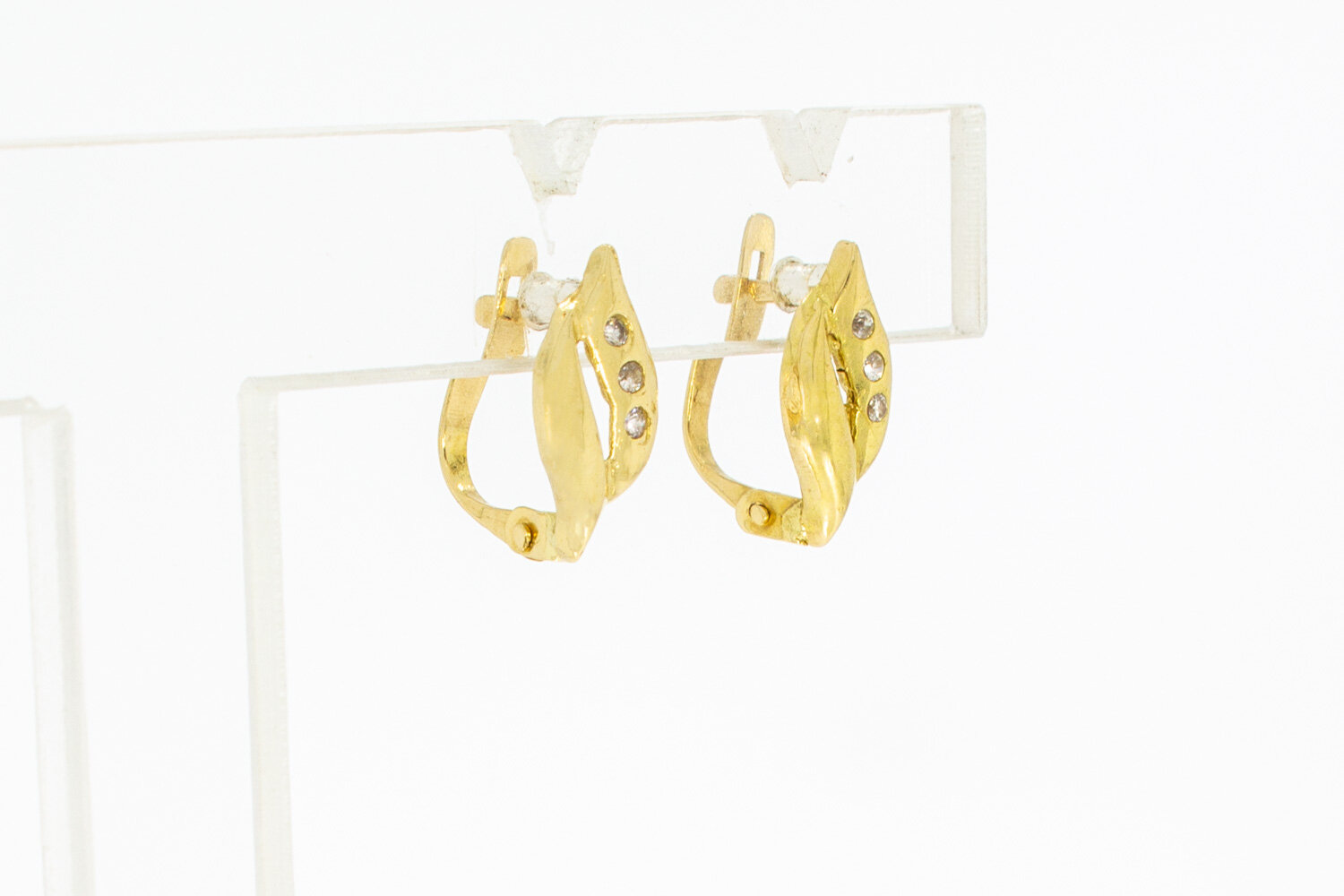 Damen Ohrhänger 18 Karat Gold - 12,5 mm