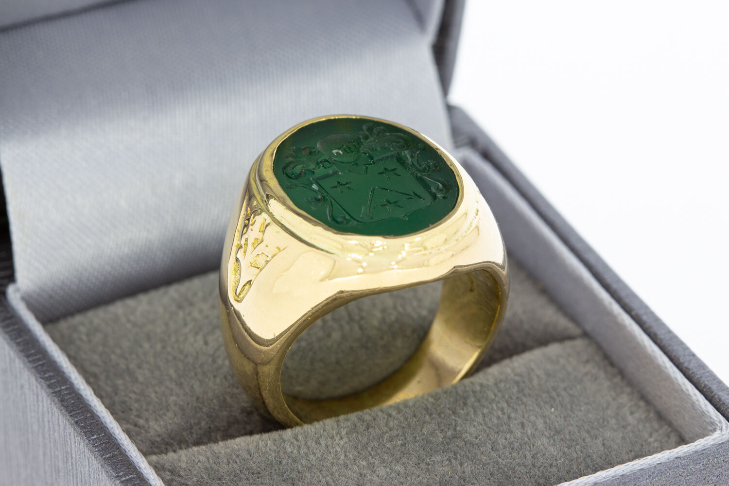 Achat Siegelring 18 Karat - 17,8 mm