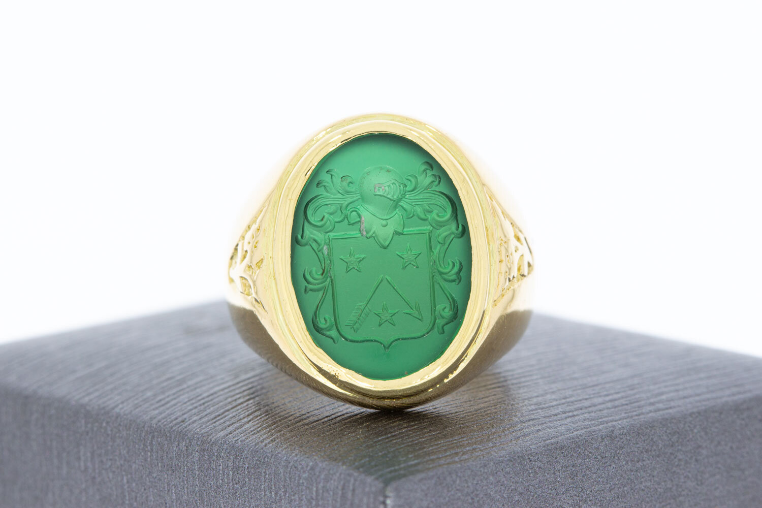 Achat Siegelring 18 Karat - 17,8 mm