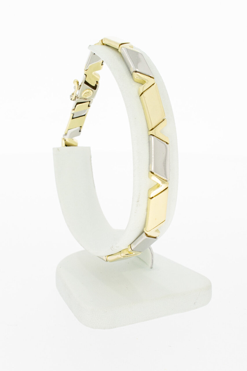 14 Karat Bicolor Gold Armband - 21,2 cm