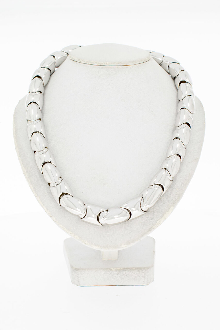 750 Weißgold Damen Halskette - 43,6 cm