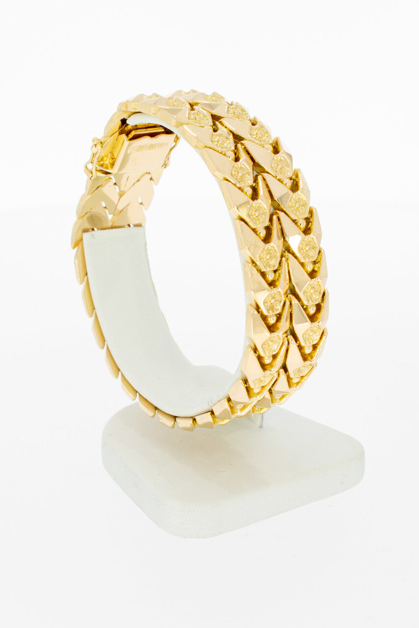 Breites Goldarmband 18 Karat - 19,2 cm