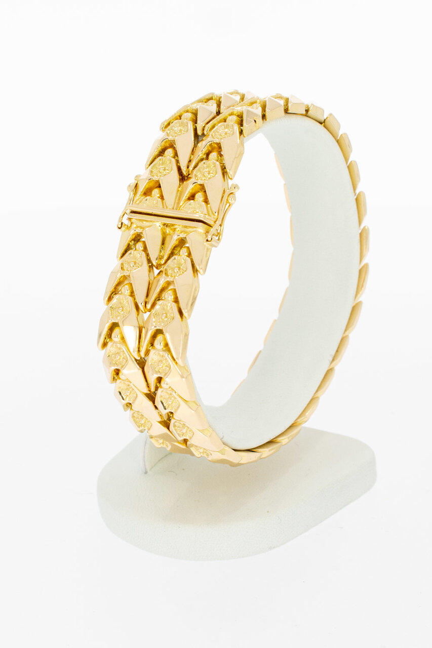 Breites Goldarmband 18 Karat - 19,2 cm