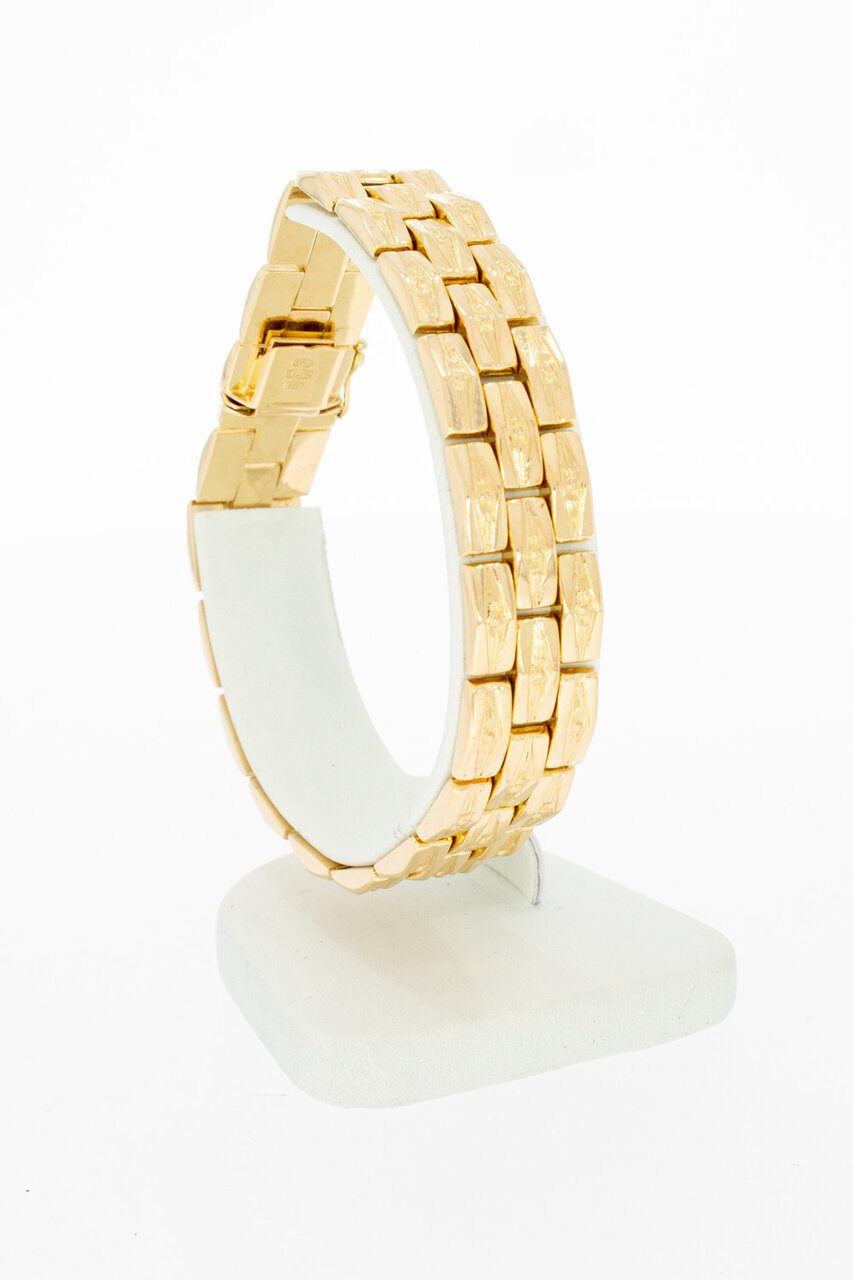 18 Karat Rosé Gold Barrenarmband - 20 cm
