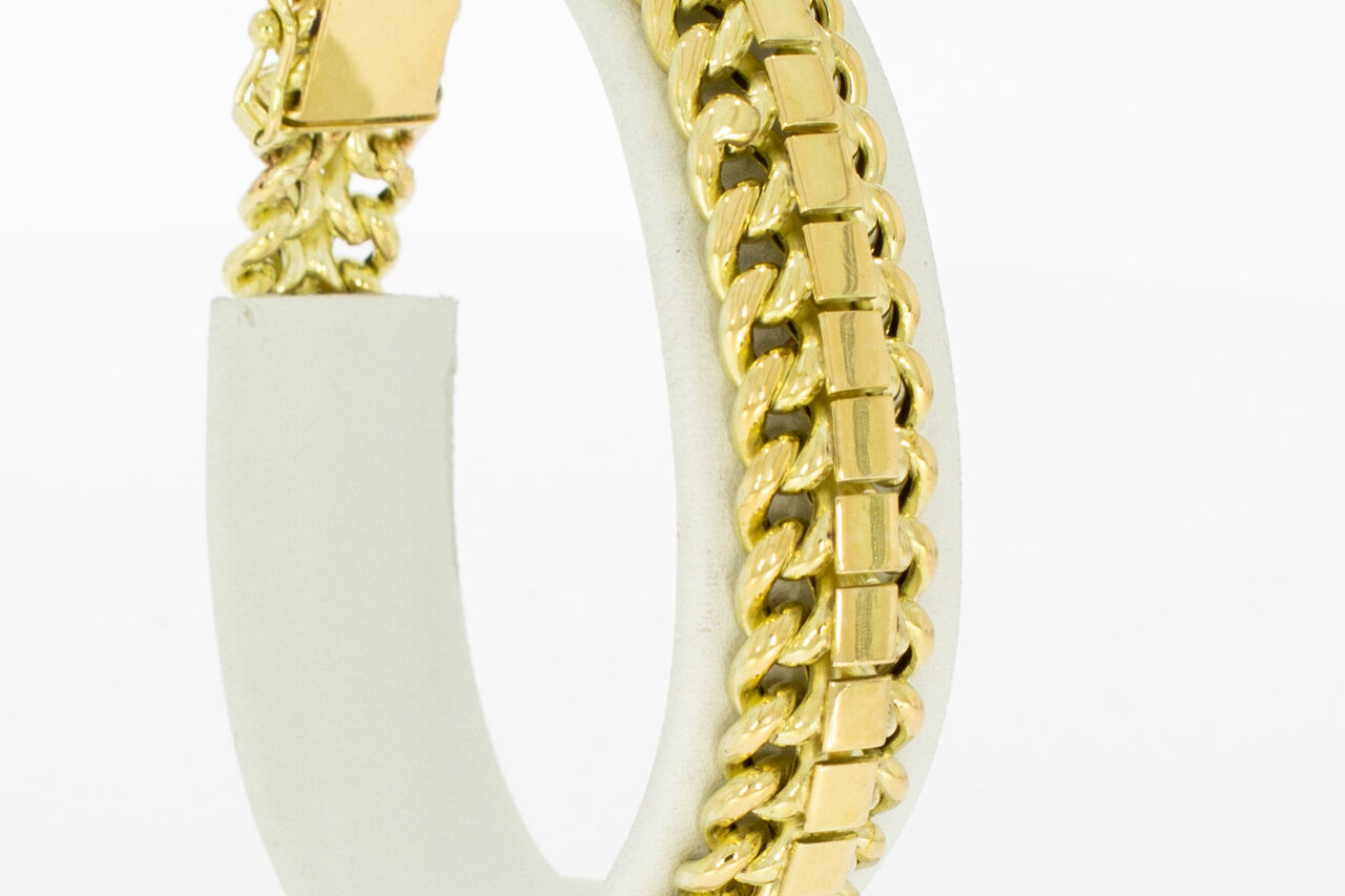 Panzer Rücken Goldarmband 585 - 18,5 cm