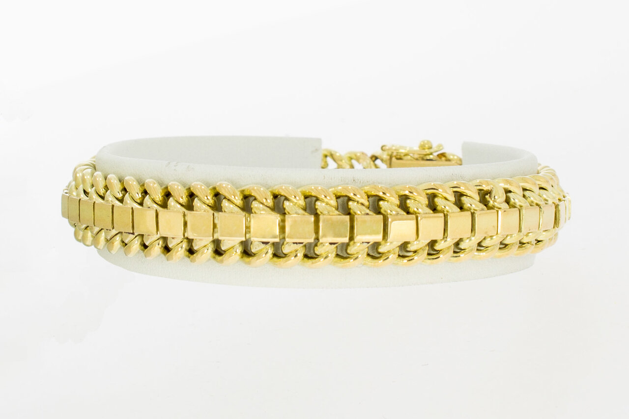 Panzer Rücken Goldarmband 585 - 18,5 cm