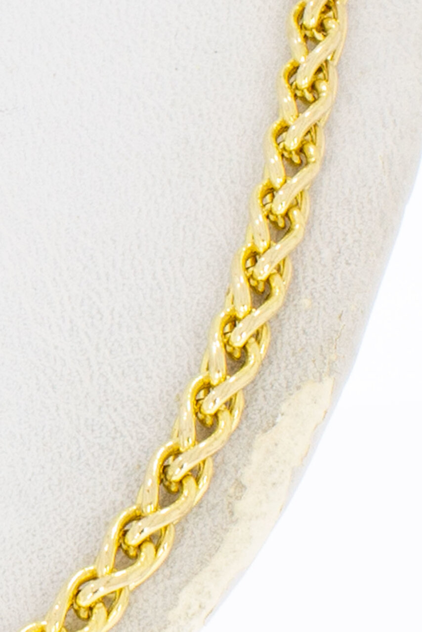 Fuchsschwanz Gold Kette 14 Karat - 45,3 cm