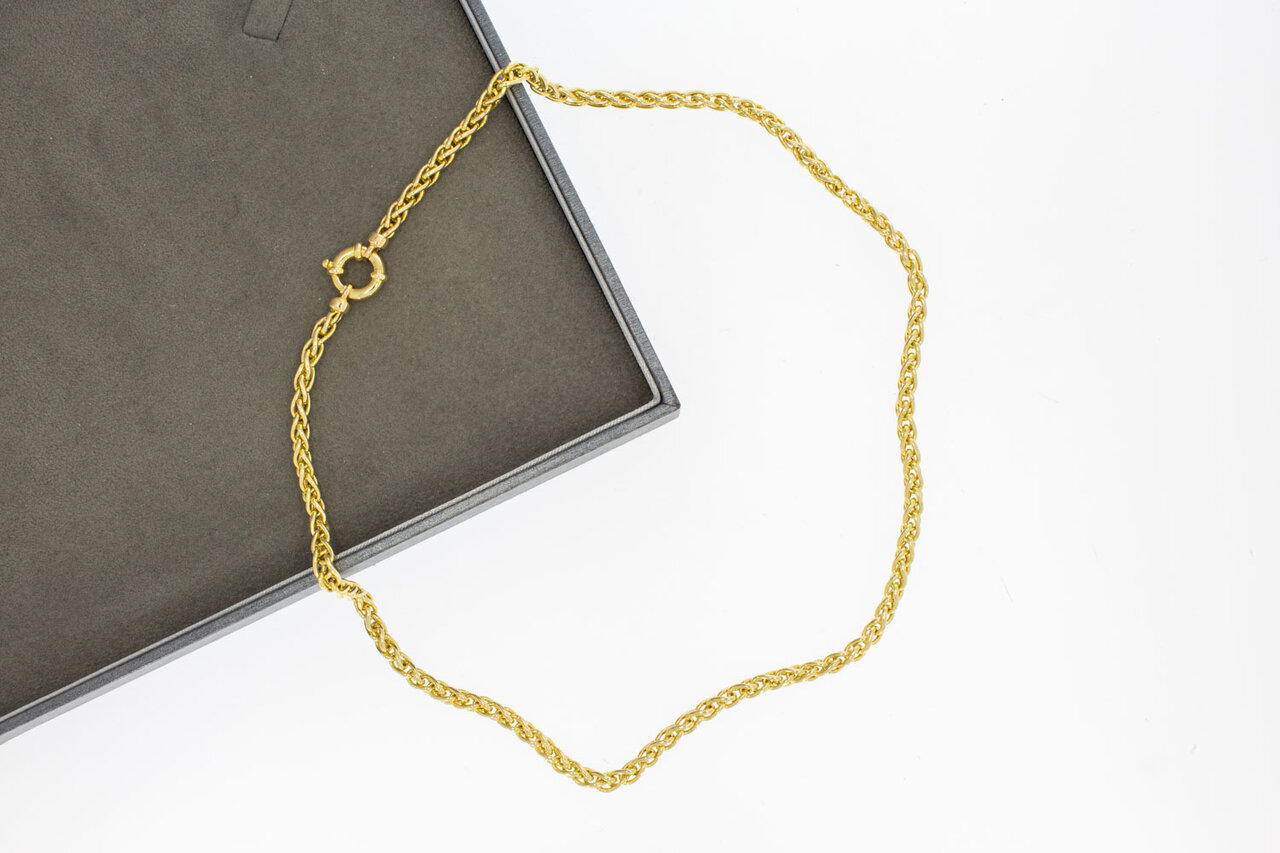 Fuchsschwanz Gold Kette 14 Karat - 45,3 cm