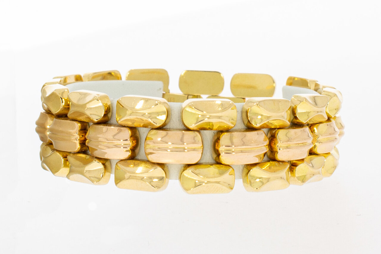 Breites Gold Armband 18 Karat - 19,2 cm