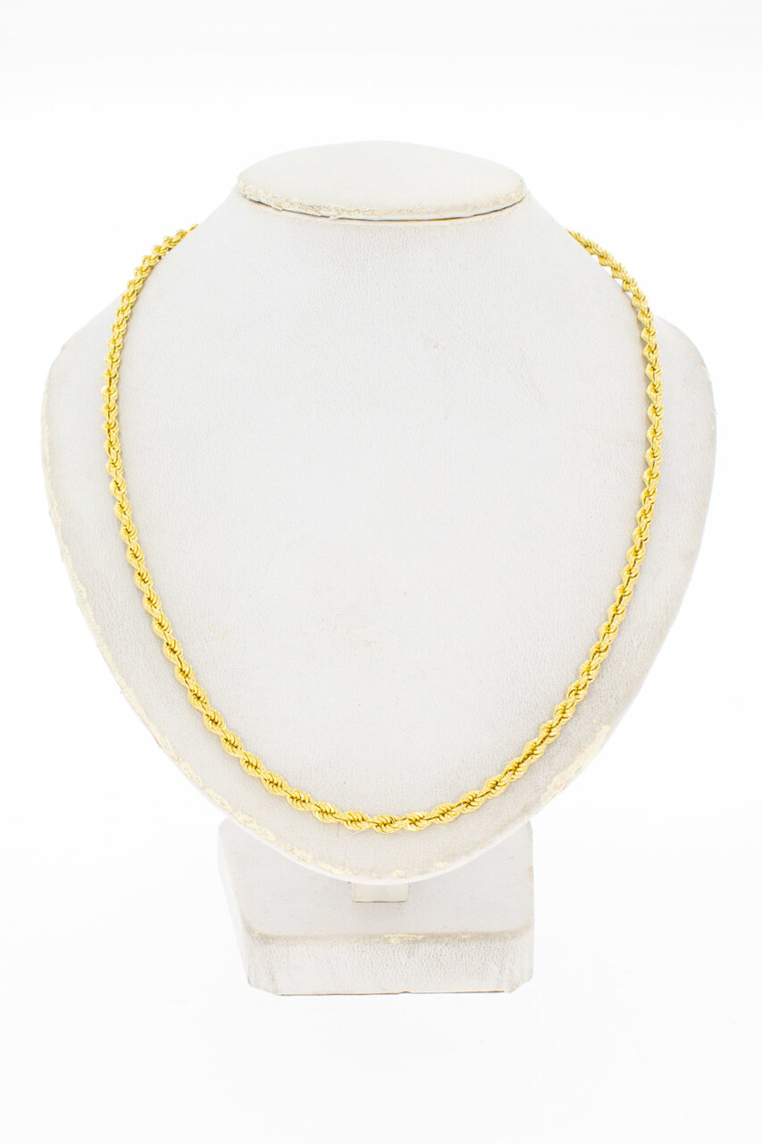 18 Karat Kordel Goldkette - 51,1 cm