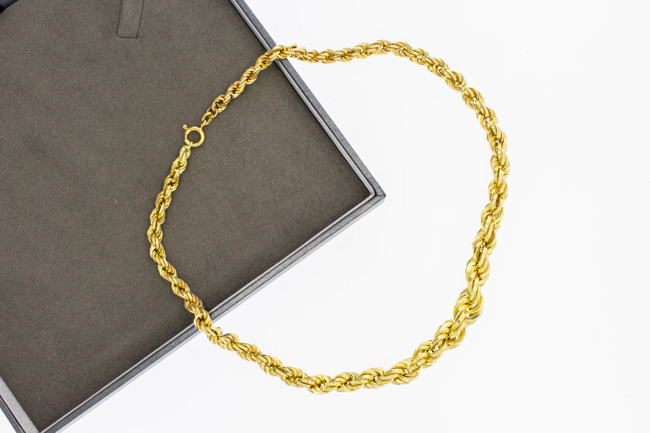 14 Karat Gold Kordel Collier - 43,3 cm