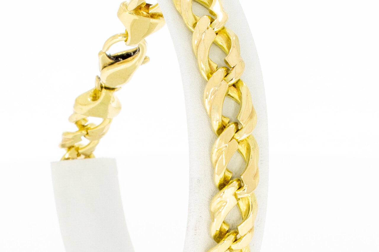 Panzer Armband 14 Karat Gold - 23,1 cm