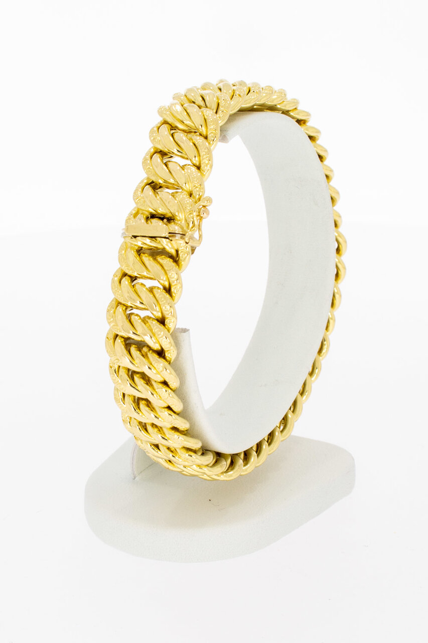 18 Karat geflochtenes Armband - 20,4 cm