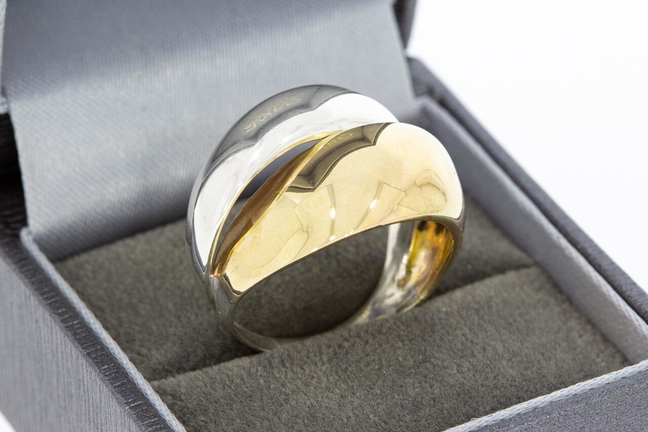 14 Karat Bicolor Gold Vintage ring - 19,5 mm