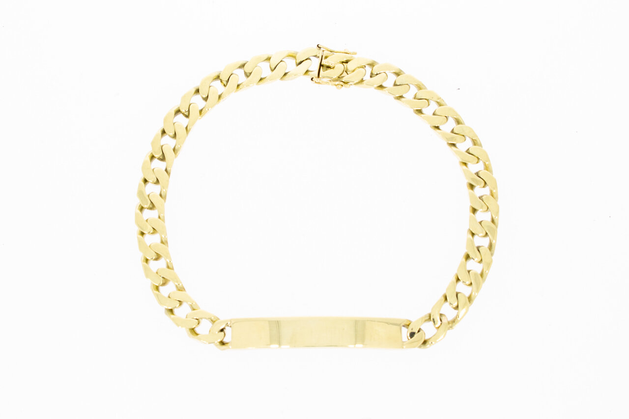 585 Gelbgold Namensarmband - 24,5 cm