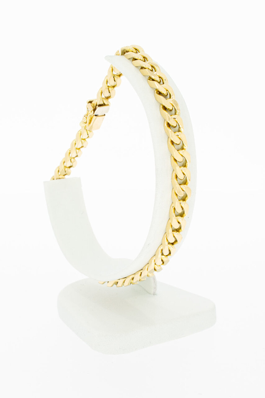 Panzer-Armband 750 Gelbgold - 22,3 cm