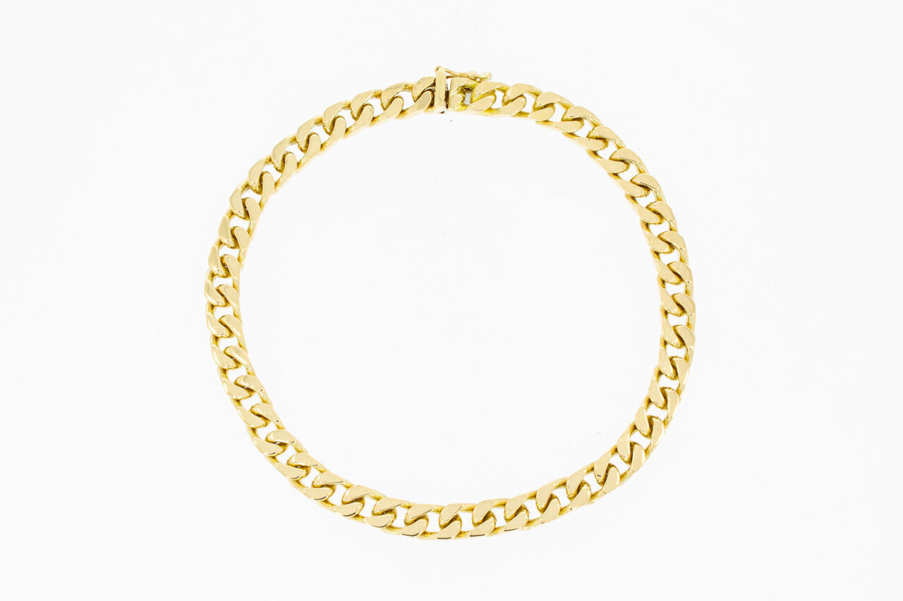 Panzer-Armband 750 Gelbgold - 22,3 cm