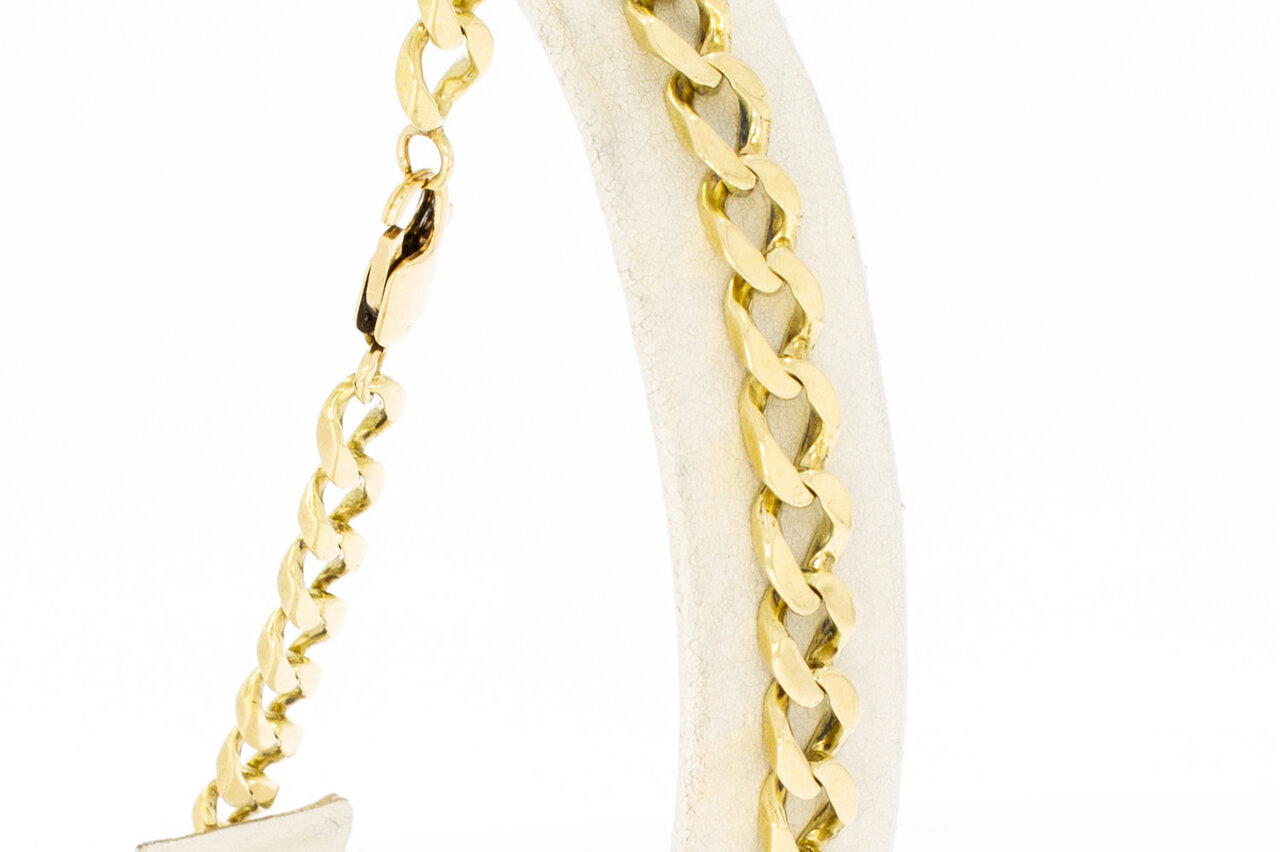 Panzer-Armband 14 Karat Gold - 24,8 cm