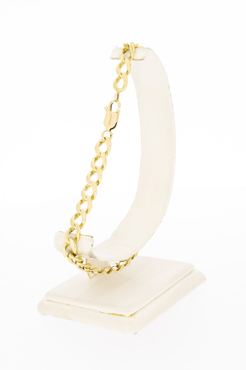 Panzer-Armband 14 Karat Gold - 24,8 cm