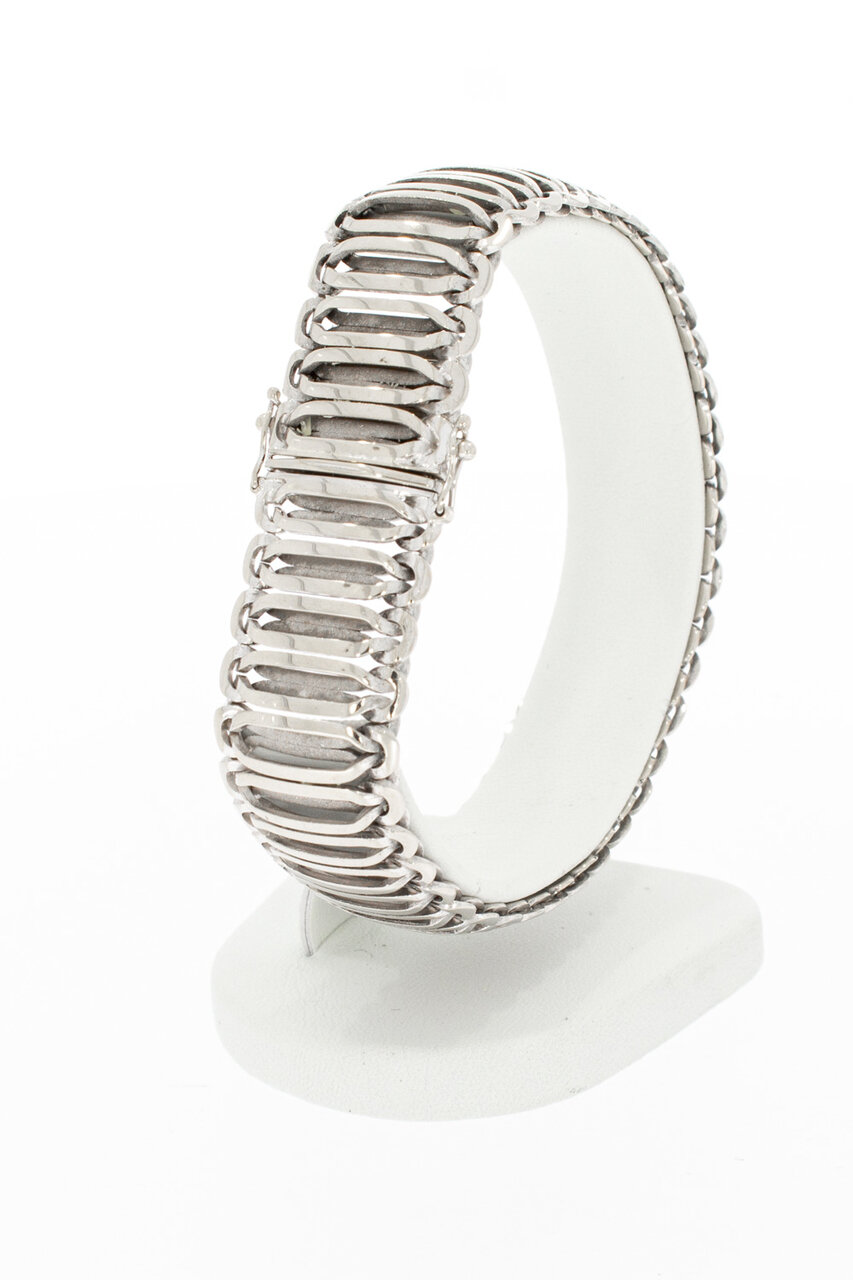 Breites Weißgold Armband 585 - 19,8 cm
