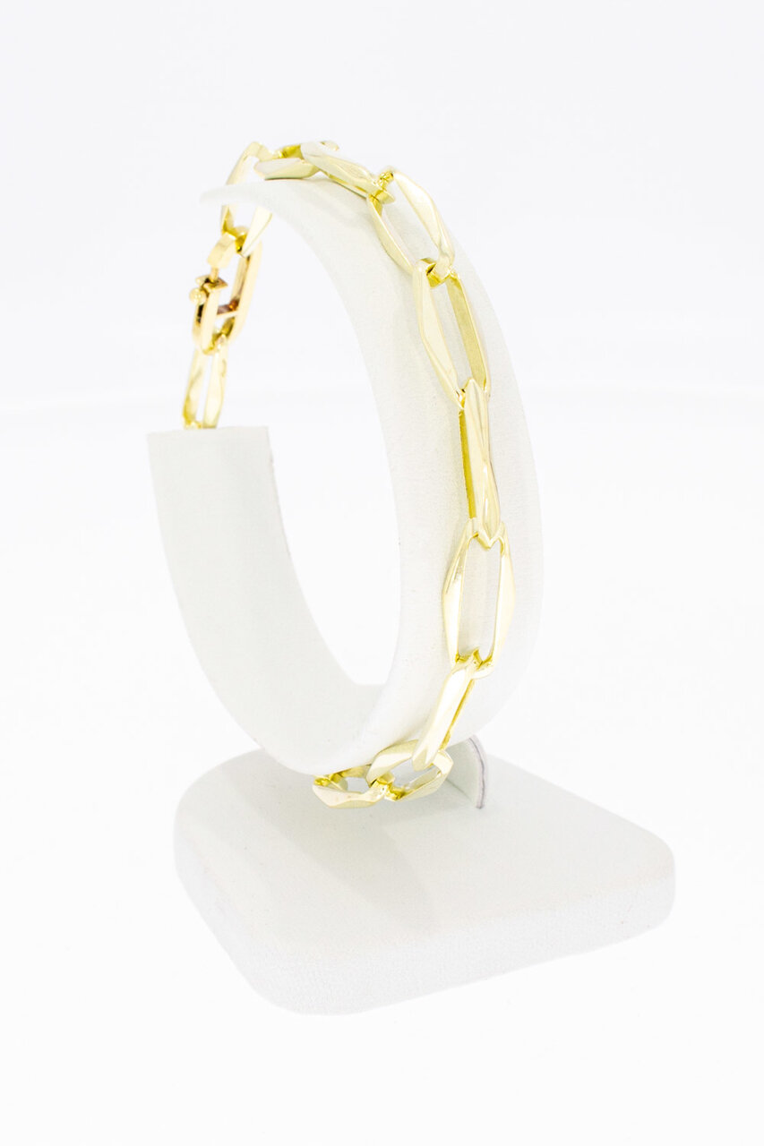 585 Gold Paperclip Armband - 20,3 cm