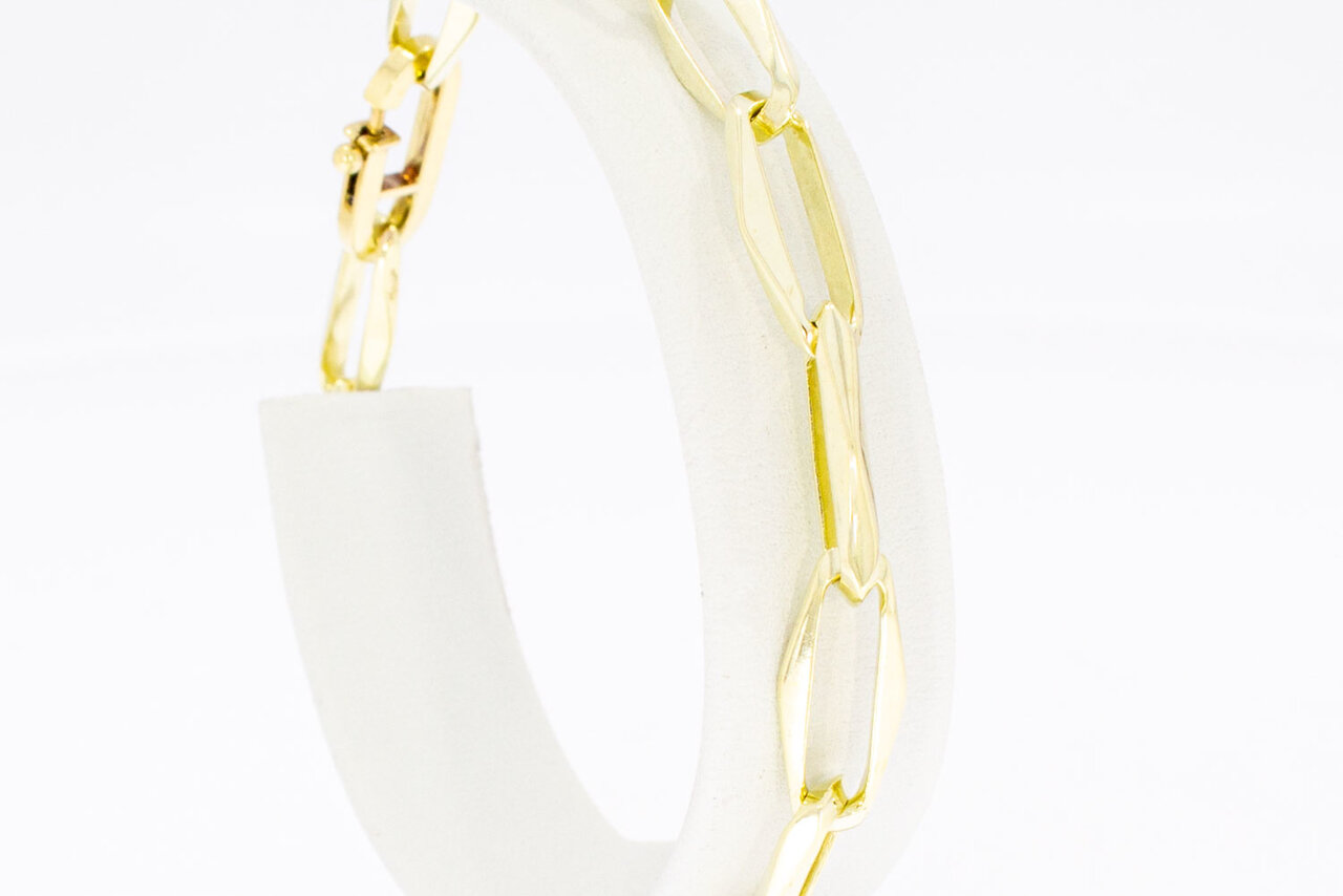 585 Gold Paperclip Armband - 20,3 cm
