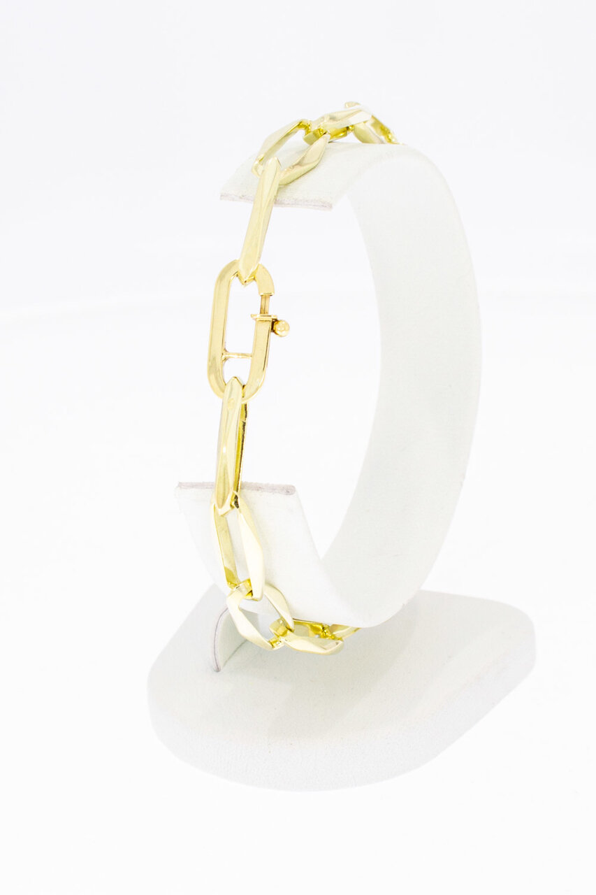 585 Gold Paperclip Armband - 20,3 cm