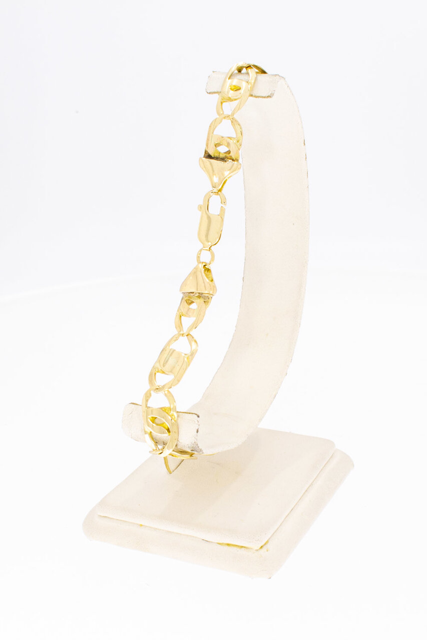 Falkenauge Herren Goldarmband 14 Karat - 24,5 cm